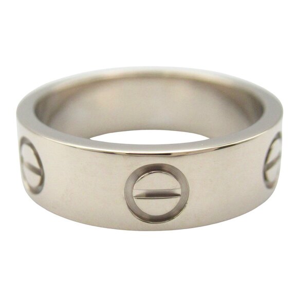 CARTIER 18k Silver Love Ring - Picture 3 of 7